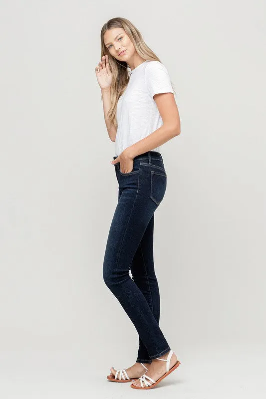 High Rise Skinny Jeans- No Distress {VERVET}