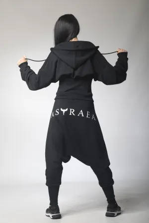 Hoodie and Drop Crotch Pants Set