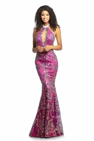 Johnathan Kayne 2093 Size 6, 12, 14  Sequin Mermaid Prom Dress Pageant Gown