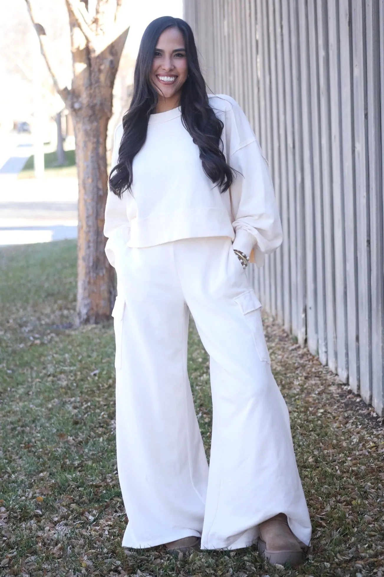 My Own Style Cream Loungewear Set