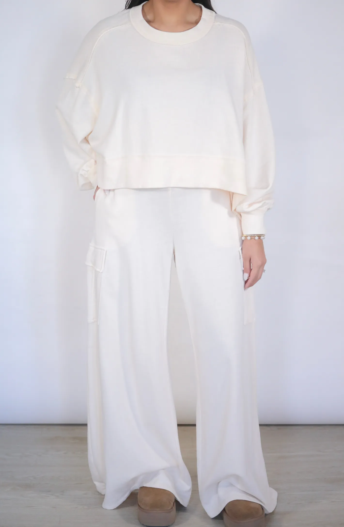 My Own Style Cream Loungewear Set