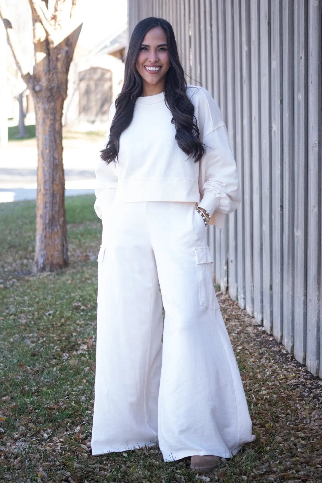 My Own Style Cream Loungewear Set