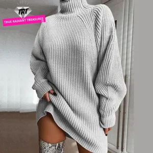 Oversized Knitted Turtleneck Sweater