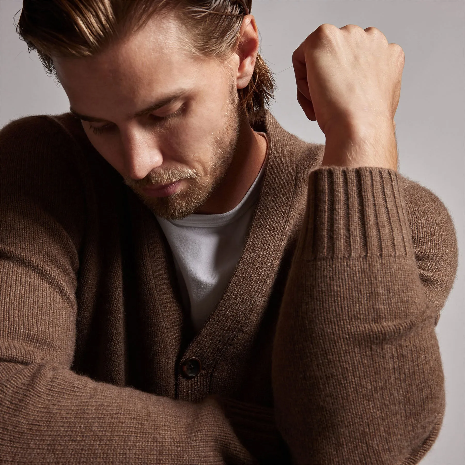 Recycled Cashmere Cardigan - Fox