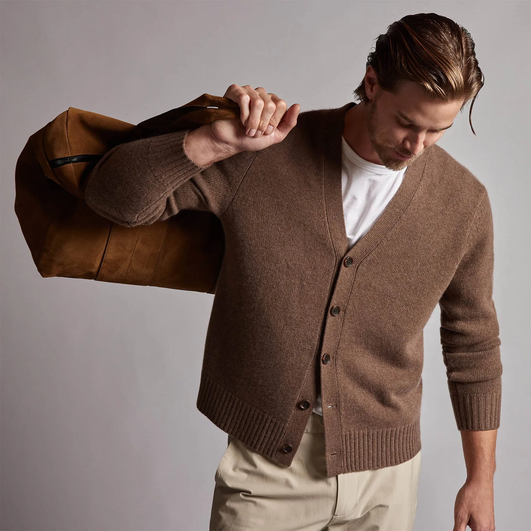Recycled Cashmere Cardigan - Fox
