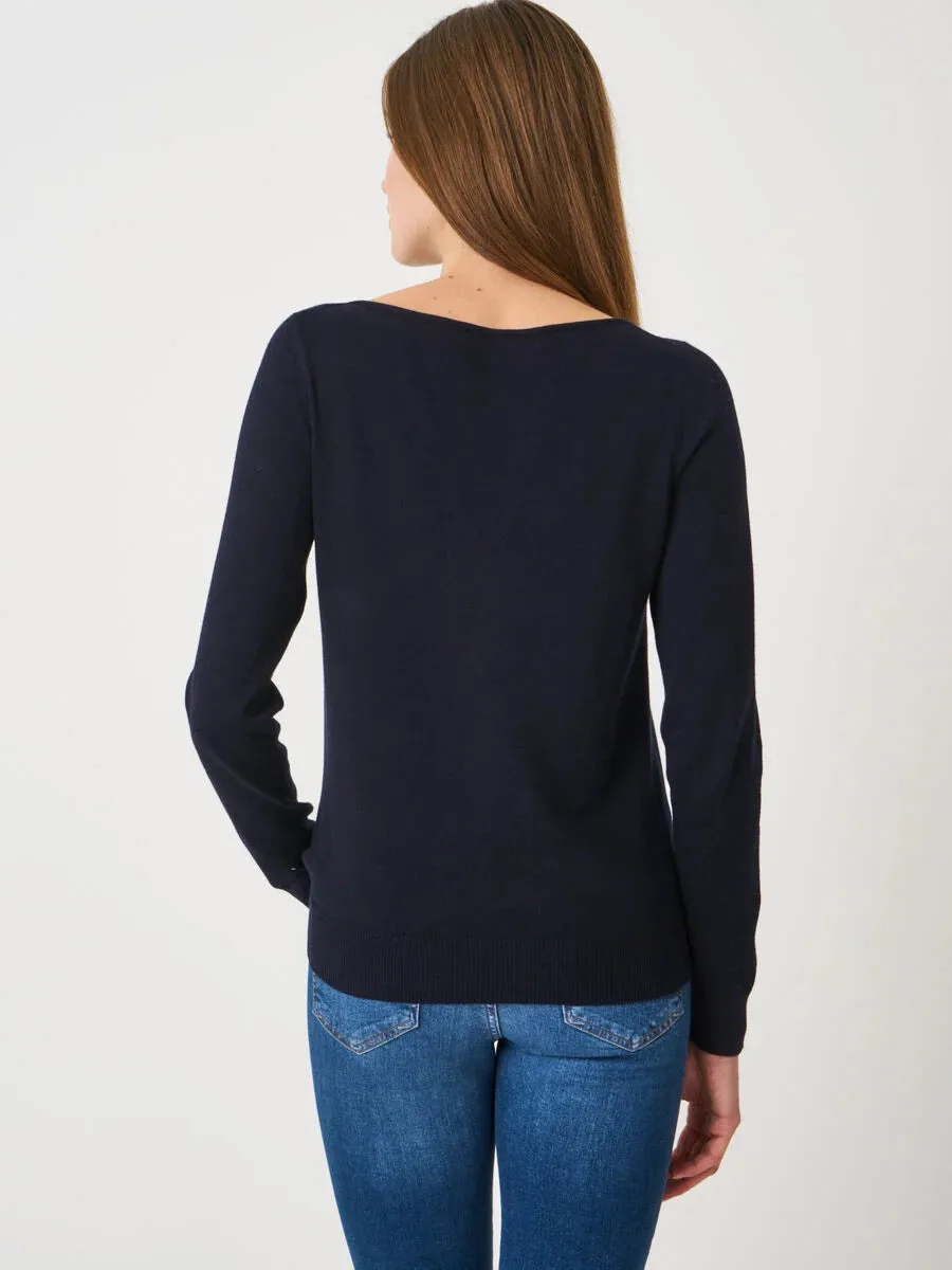 Repeat Cotton Long Sleeve Pullover