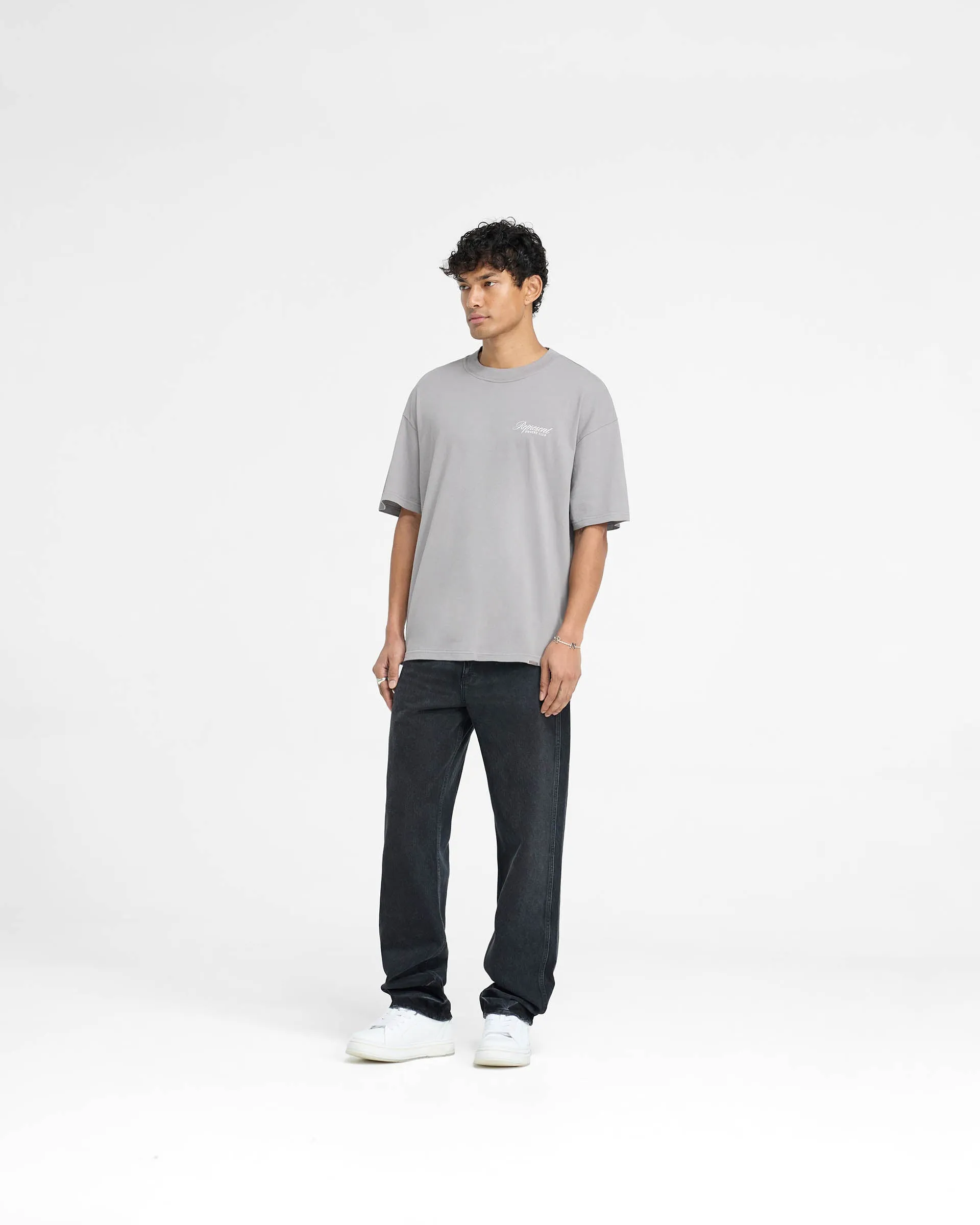 Represent Owners Club Script T-Shirt - Slate