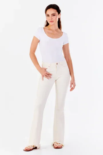 Rosa Wheat Flare Jeans