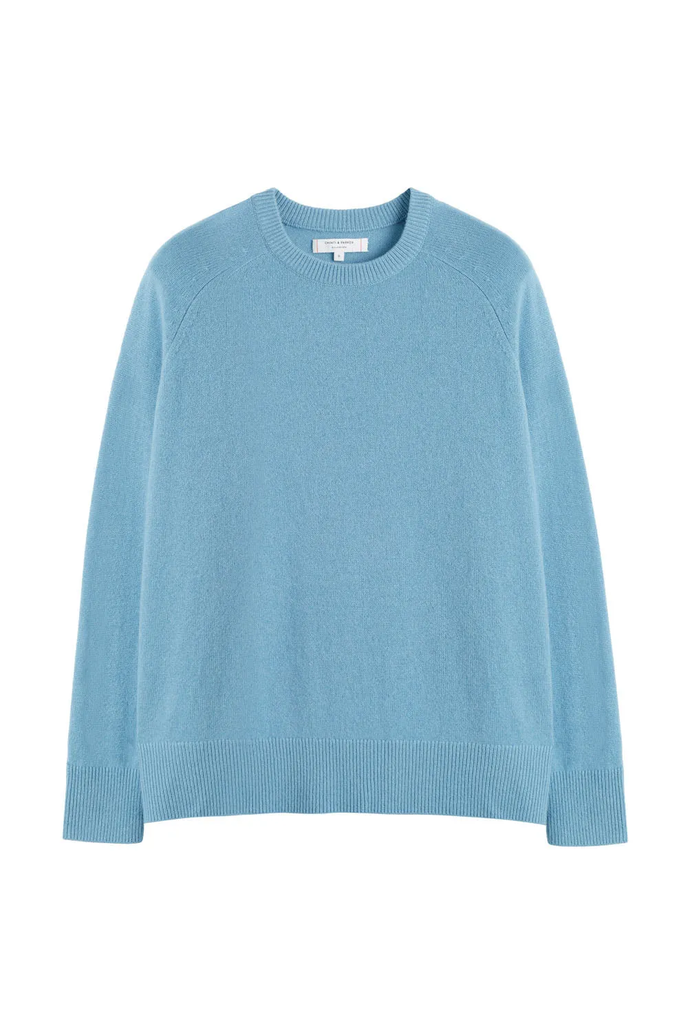 Sky-Blue Cloud Cashmere Slouchy Sweater