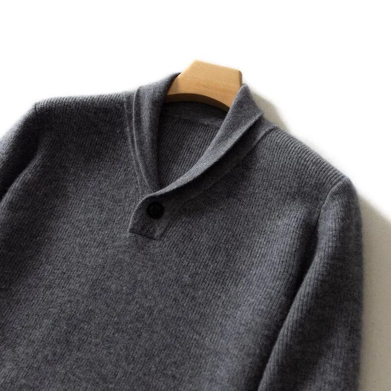V-Neck 100% Goat Cashmere Knitted Sweater