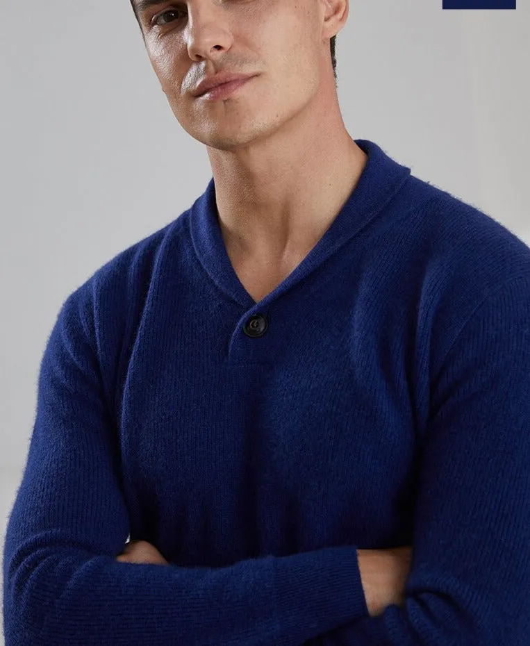V-Neck 100% Goat Cashmere Knitted Sweater