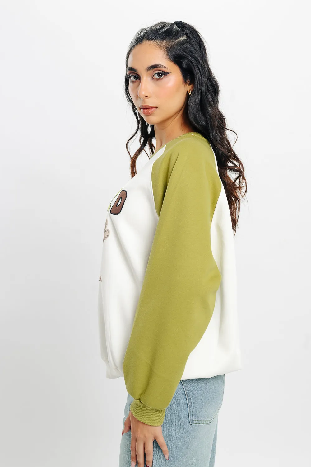 White Garfield Oversized Sweatshirt
