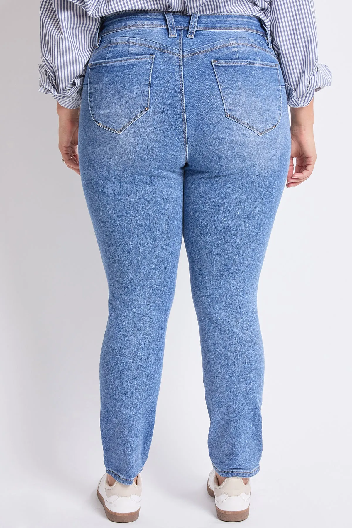 Women's Plus High Rise Curve Confidence WannaBettaButt Skinny Jeans