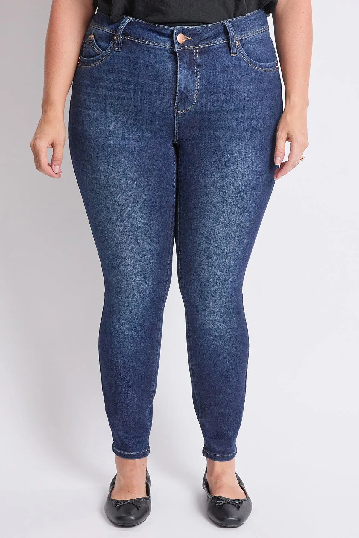 Women's Plus High Rise Curve Confidence WannaBettaButt Skinny Jeans